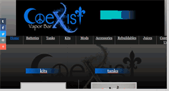 Desktop Screenshot of coexistvaporbar.com